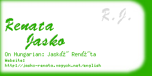 renata jasko business card